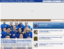 Tablet Screenshot of ilmuseodelrugby.it